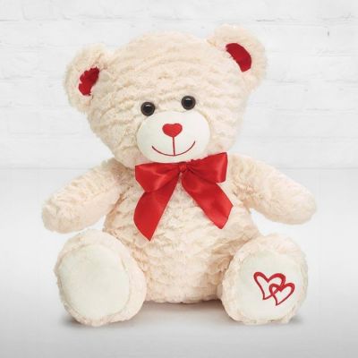 Valentine Bear with Heart Shaped Nose