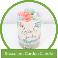 Succulent Garden Candle by Moto Madre Co.