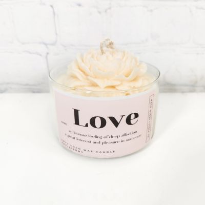 Large Love Candle by Moto Madre Co.