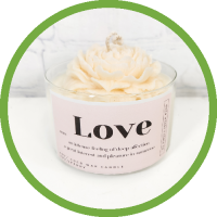 Large Love Candle by Moto Madre Co.