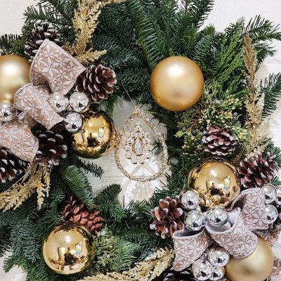 Gold Christmas Wreath