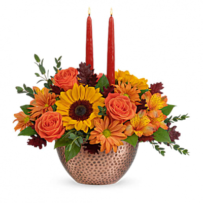 TEL Autumn Copper Centerpiece