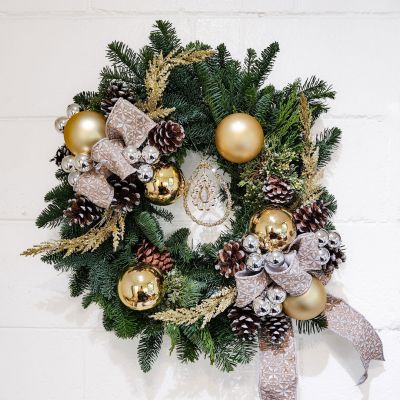 Gold Christmas Wreath
