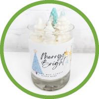 Merry and Bright Candle by Moto Madre Co.